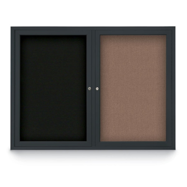 Corkboard, Burgundy/Satin, 72" X36"